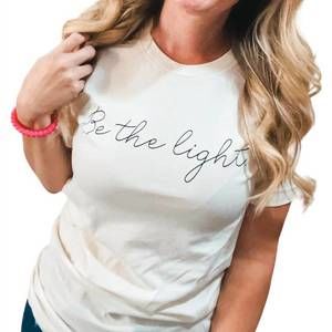 NEW BLUME + CO. be the light tee in white